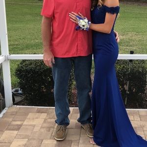 Blue Blush Prom Dress